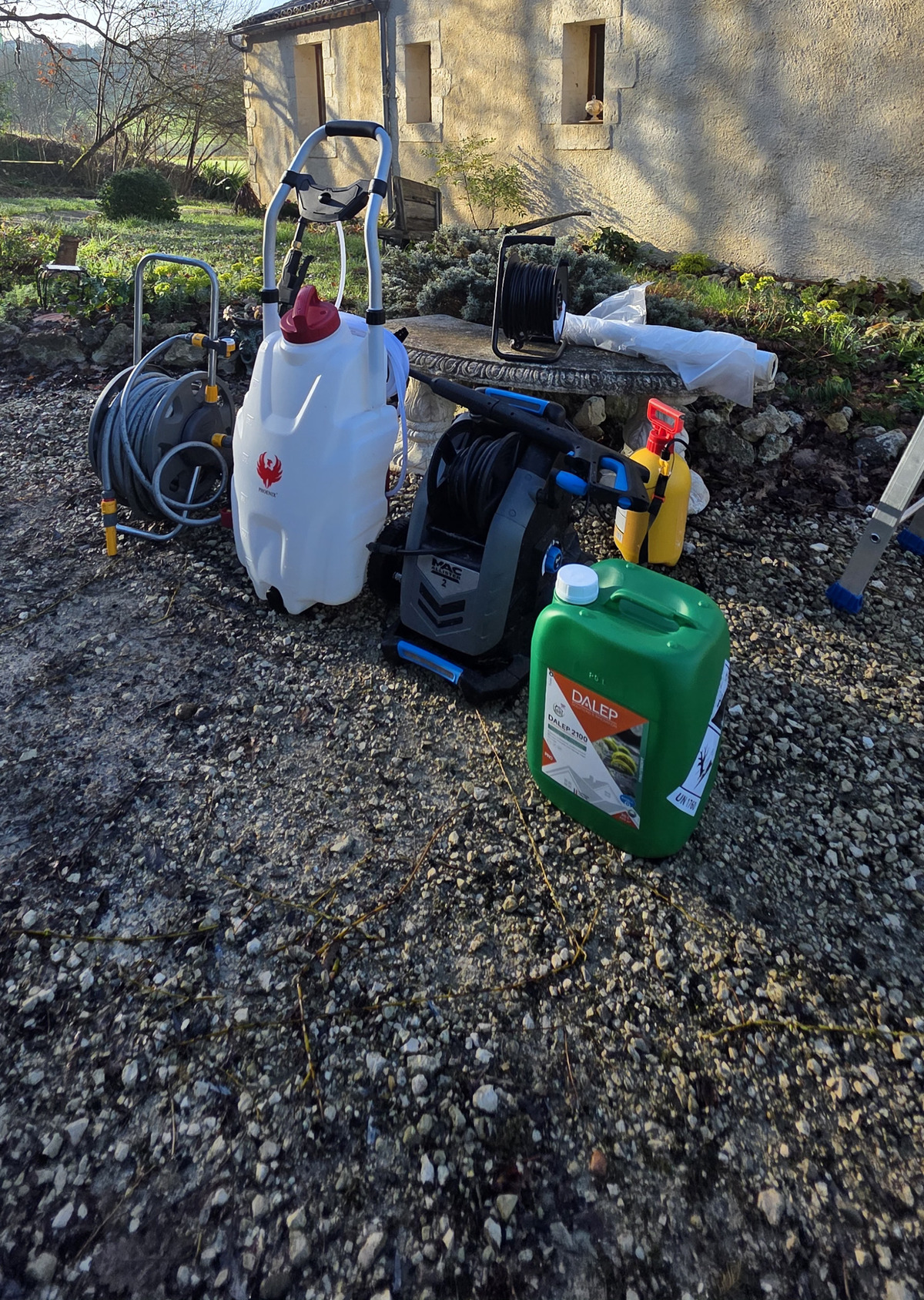 Matériel professionnel CleanVue sur chantier